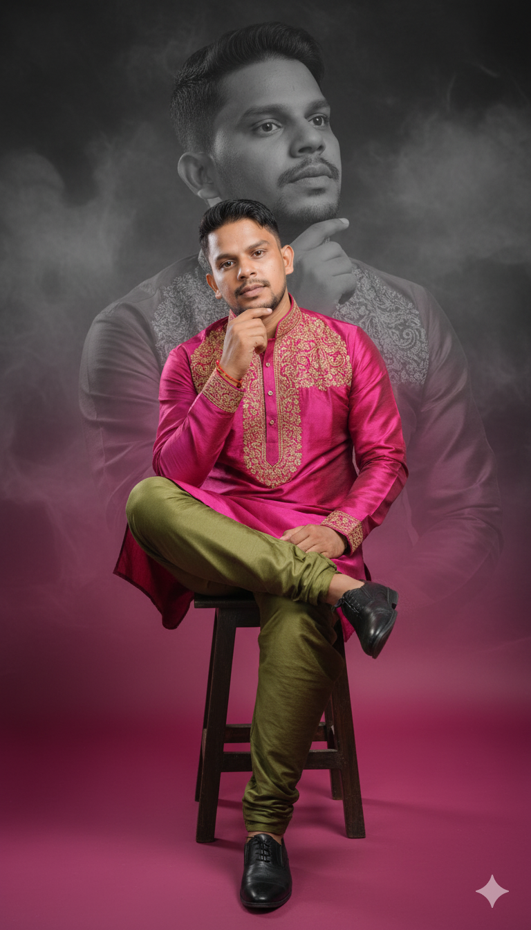 Gemini photo prompt studio portrait sample