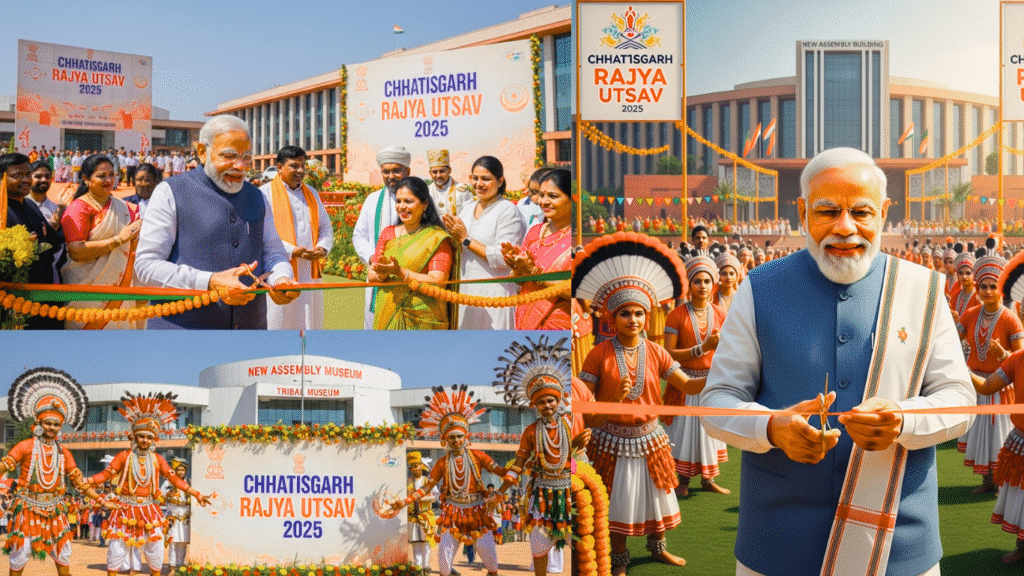 छत्तीसगढ़ राज्योत्सव 2025 – समृद्ध संस्कृति और नई विधानसभा भवन का उद्घाटन